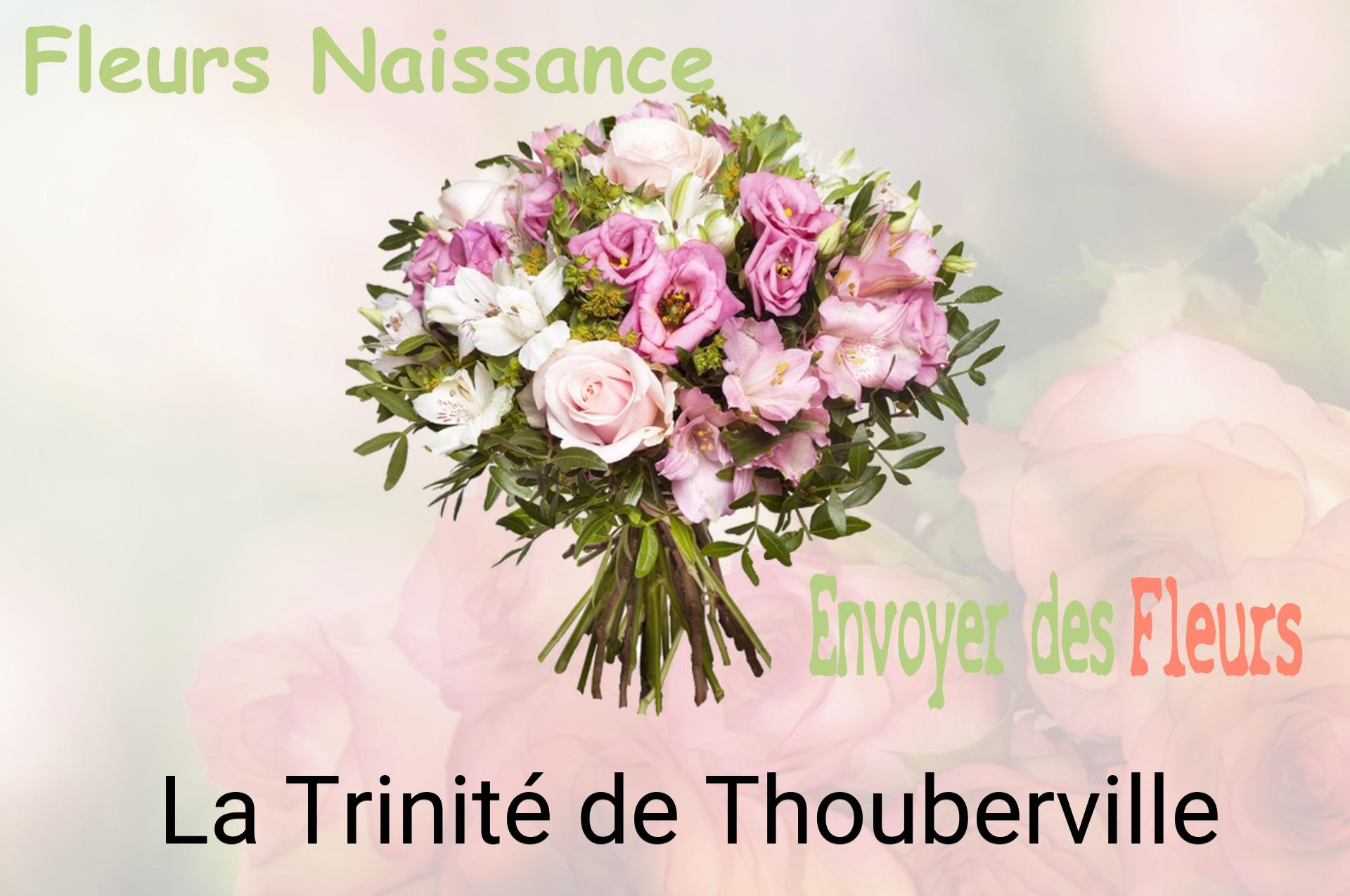 Bouquet de fleurs de naissance livré à La Trinité-de-Thouberville